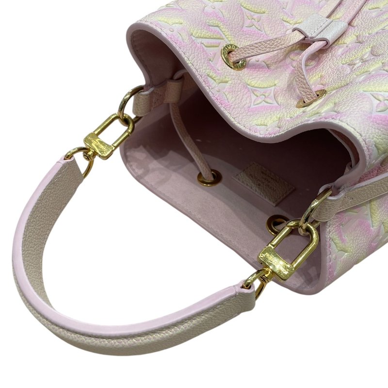 LOUIS VUITTON 路易威登 M46174 NÉONOÉ BB 水桶包 皮革 粉色 金釦-10