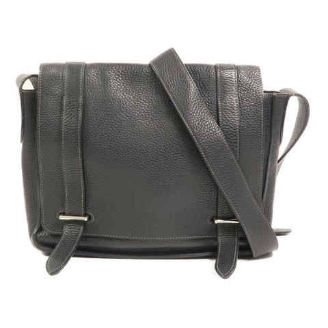 HERMES Clemence皮革Steve 27肩背袋Noir