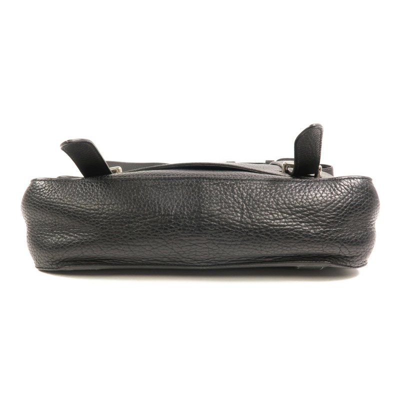 HERMES Clemence皮革Steve 27肩背袋Noir-3
