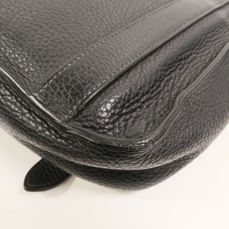 HERMES Clemence皮革Steve 27肩背袋Noir-11