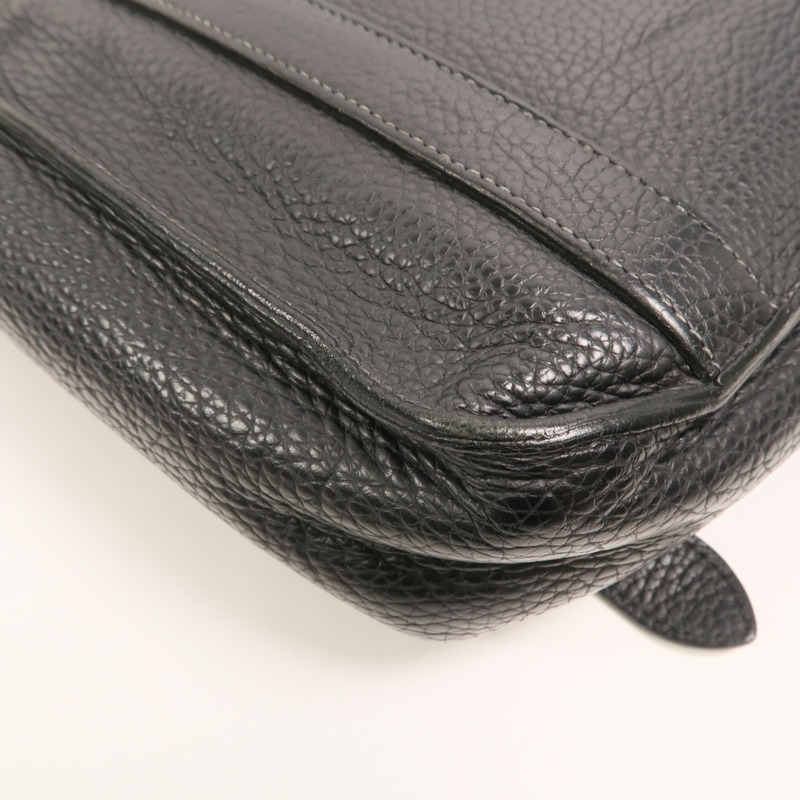 HERMES Clemence皮革Steve 27肩背袋Noir-12