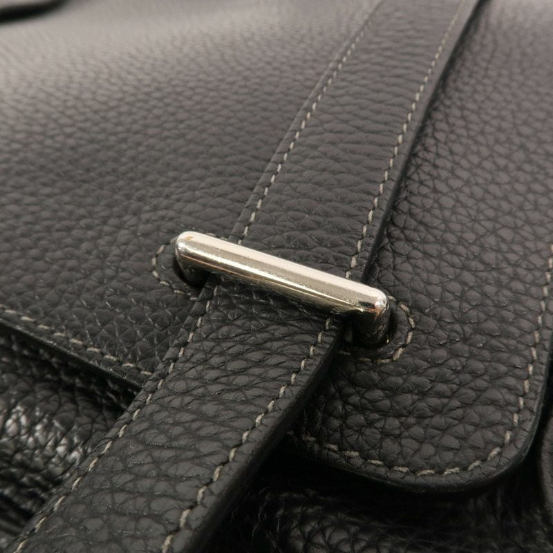 HERMES Clemence皮革Steve 27肩背袋Noir-14