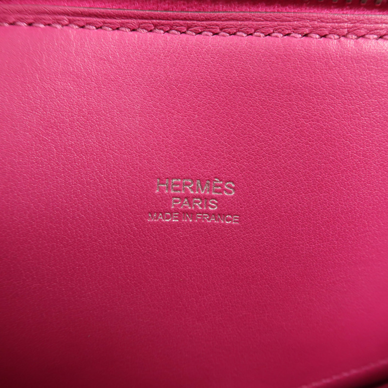 HERMES Veau Swift皮革Bolide 27手挽袋Rose Pourpre-5