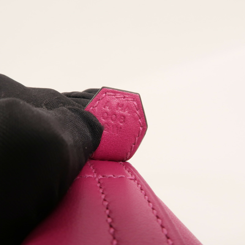 HERMES Veau Swift皮革Bolide 27手挽袋Rose Pourpre-6