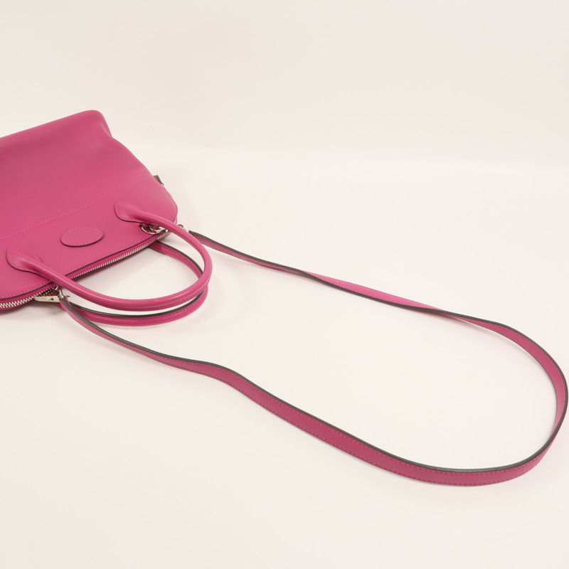 HERMES Veau Swift皮革Bolide 27手挽袋Rose Pourpre-7