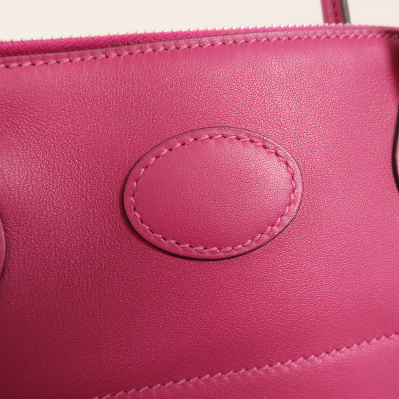 HERMES Veau Swift皮革Bolide 27手挽袋Rose Pourpre-10