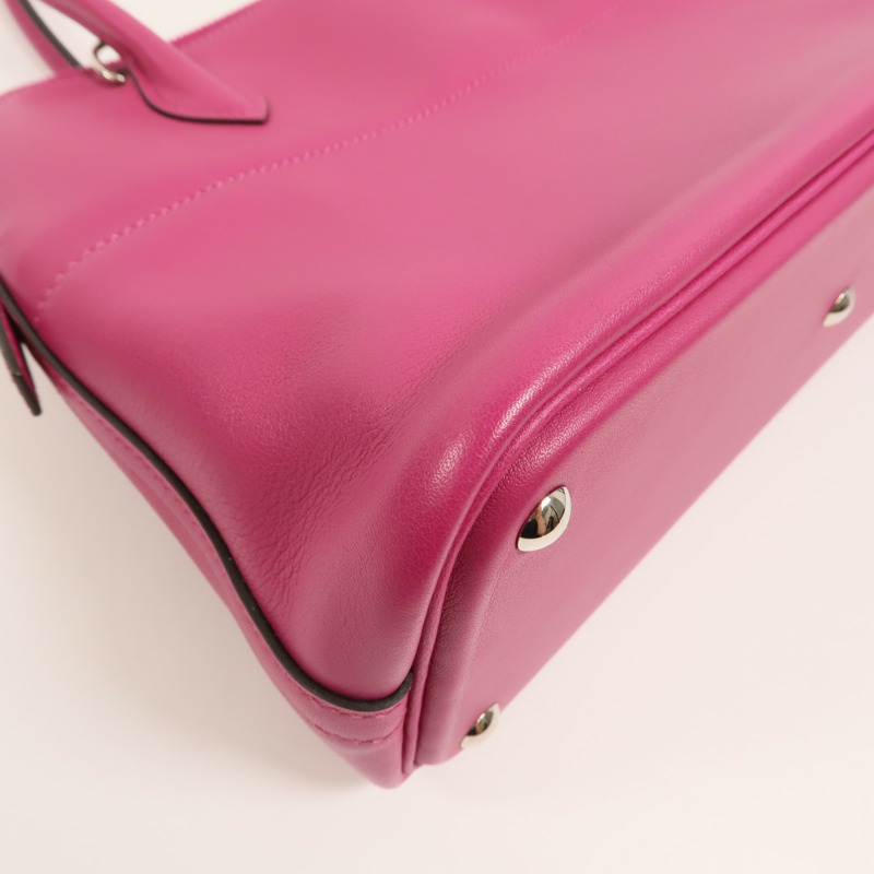 HERMES Veau Swift皮革Bolide 27手挽袋Rose Pourpre-15