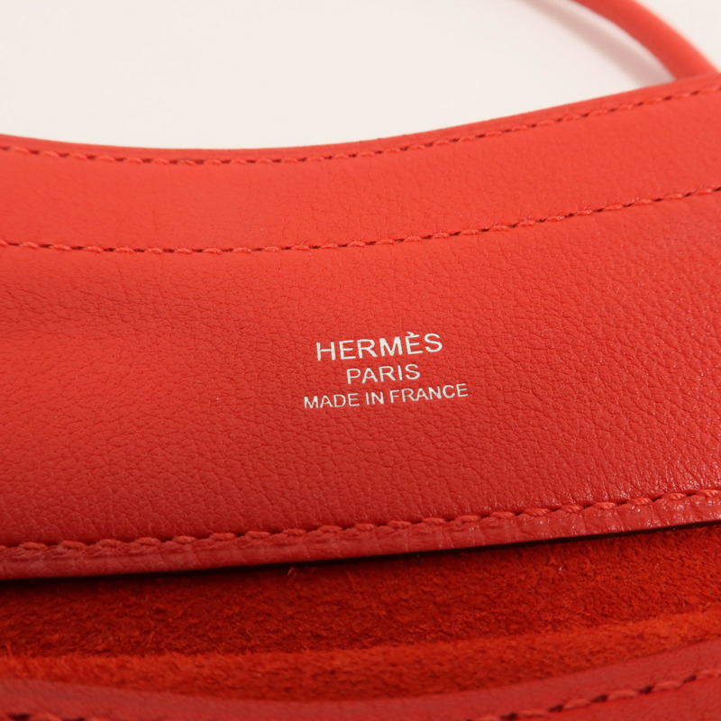 HERMES Swift皮革Aline Mini肩背袋Rouge de Coeur-5