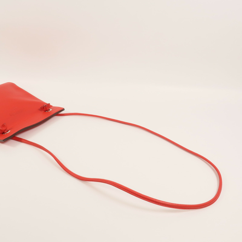 HERMES Swift皮革Aline Mini肩背袋Rouge de Coeur-7