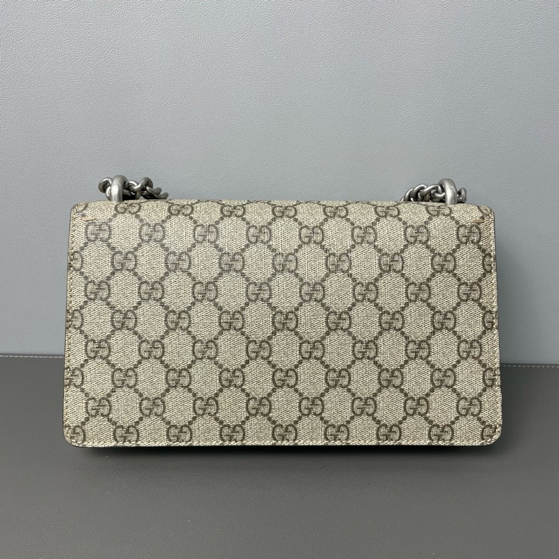 Gucci/古馳 Dionysus 鑽扣酒神老花拼駝色 25*13*7 🈚附件-1