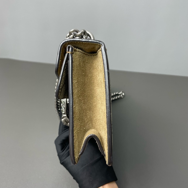 Gucci/古馳 Dionysus 鑽扣酒神老花拼駝色 25*13*7 🈚附件-2