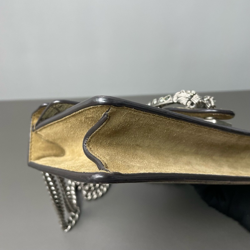 Gucci/古馳 Dionysus 鑽扣酒神老花拼駝色 25*13*7 🈚附件-4