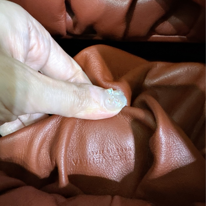 二手 BV Bottega Veneta 雲朵包可頌包 （酒紅色）-32