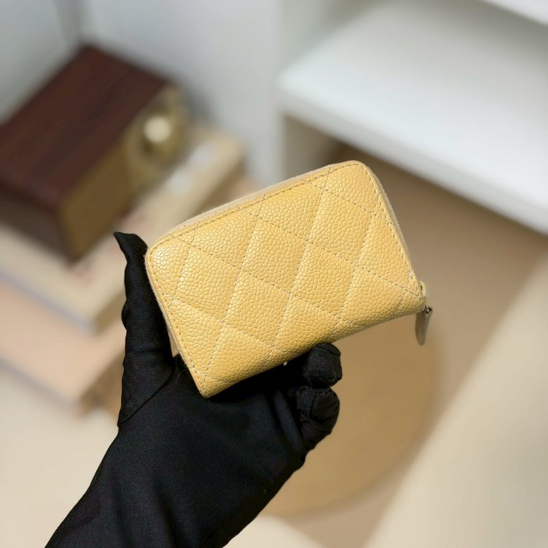 🏷Chanel 香奈兒．Coco 拉鍊卡夾零錢包/客人寄賣-1