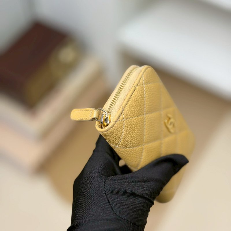 🏷Chanel 香奈兒．Coco 拉鍊卡夾零錢包/客人寄賣-4