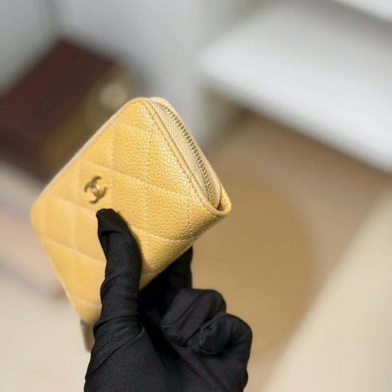 🏷Chanel 香奈兒．Coco 拉鍊卡夾零錢包/客人寄賣-5