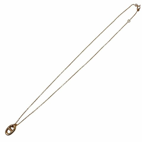 HERMES 愛馬仕  FARANDOLE PM 豬鼻子項鍊 K18PG 玫瑰金