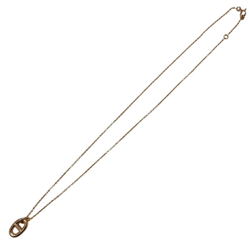 HERMES 愛馬仕  FARANDOLE PM 豬鼻子項鍊 K18PG 玫瑰金-0