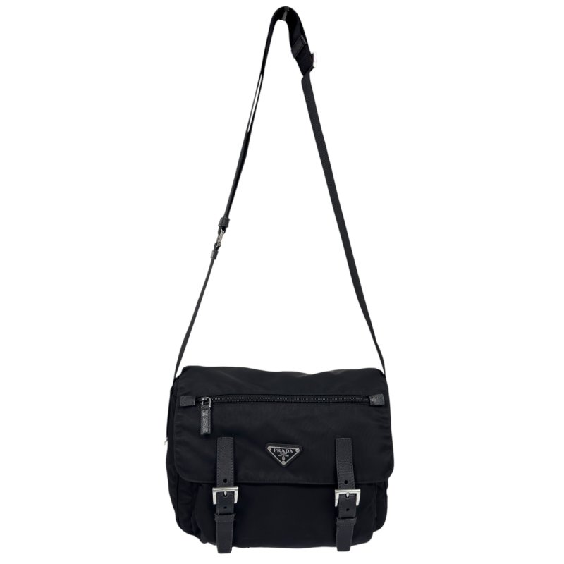 PRADA 三角標 斜揹袋-1