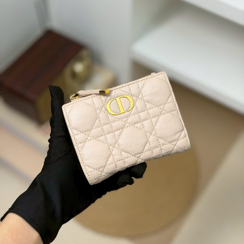 🏷Dior 迪奧．Caro Dahlia 對開短夾/客人寄賣-0