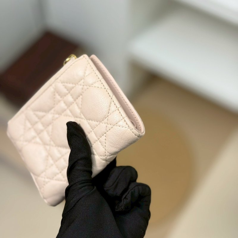 🏷Dior 迪奧．Caro Dahlia 對開短夾/客人寄賣-7