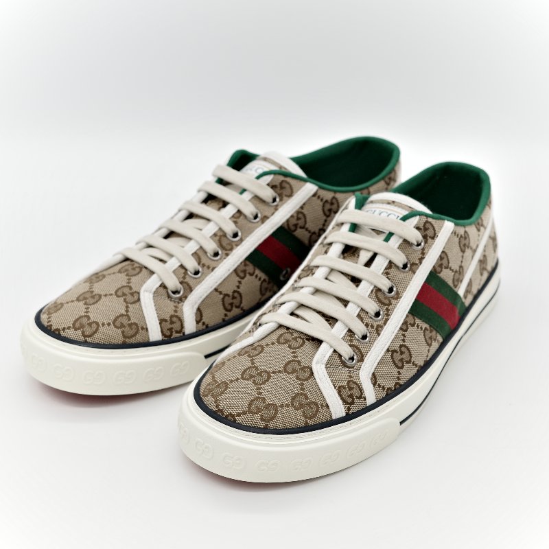 Gucci Logo 綠色休閒鞋-1