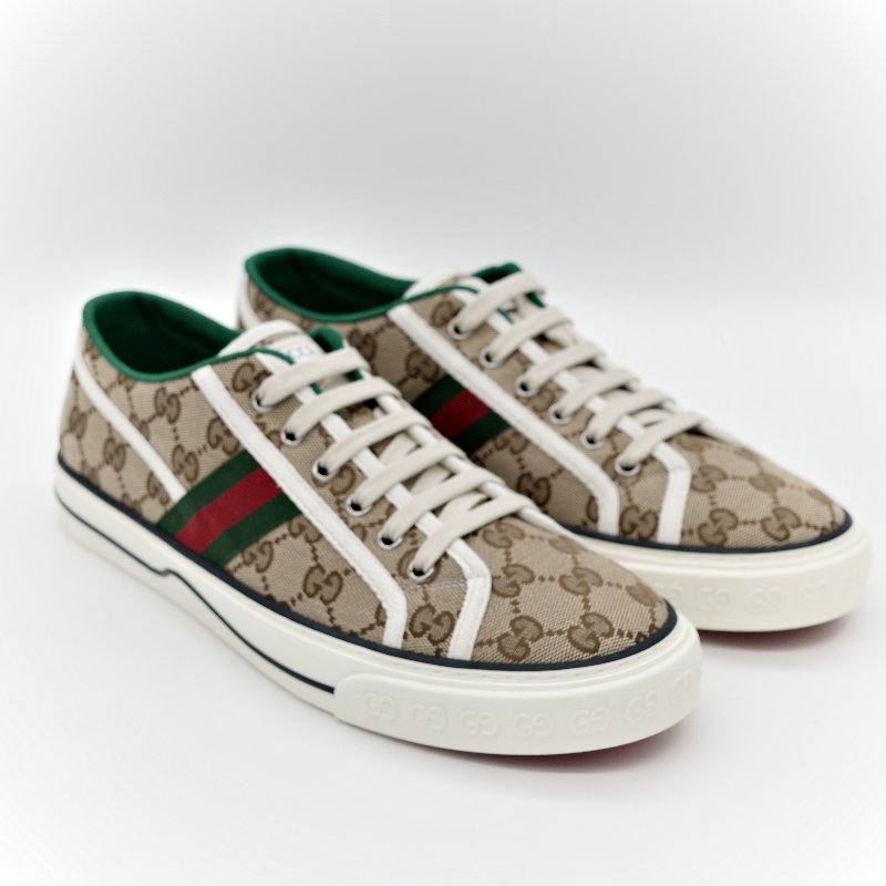 Gucci Logo 綠色休閒鞋-4