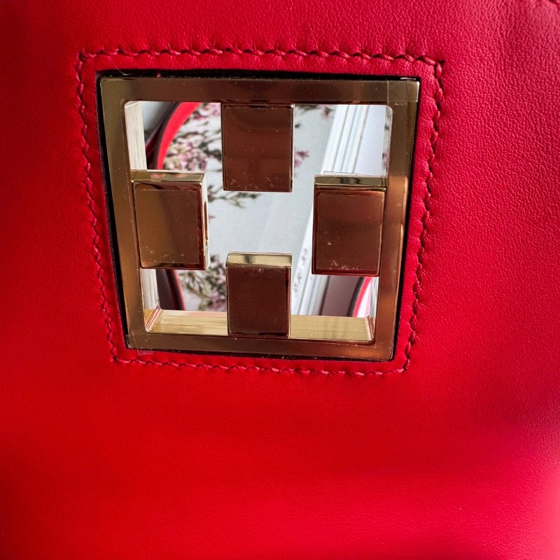 🎊99成新閒置 Hermes 蕃茄紅馬賽克淡金釦斜背包17CM-2