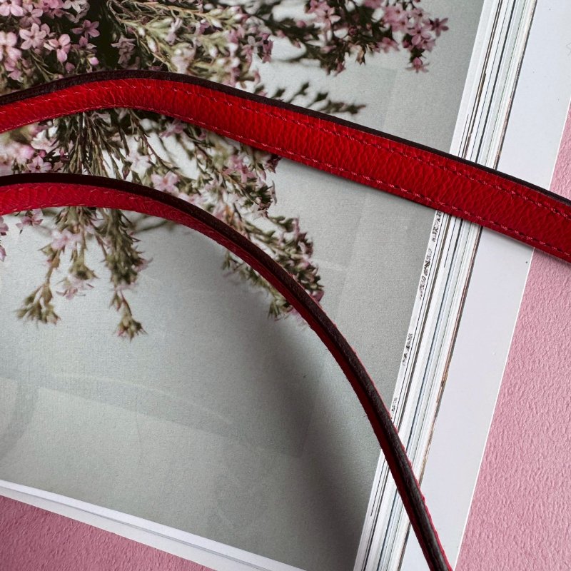 🎊99成新閒置 Hermes 蕃茄紅馬賽克淡金釦斜背包17CM-5