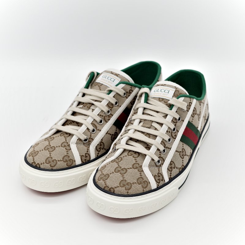 Gucci Logo 綠色休閒鞋-1