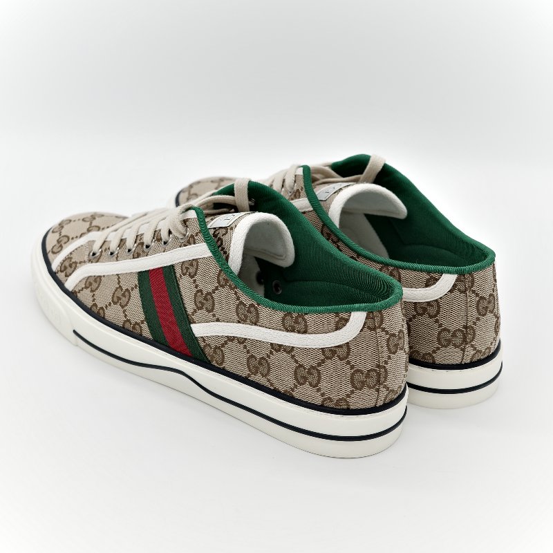 Gucci Logo 綠色休閒鞋-4