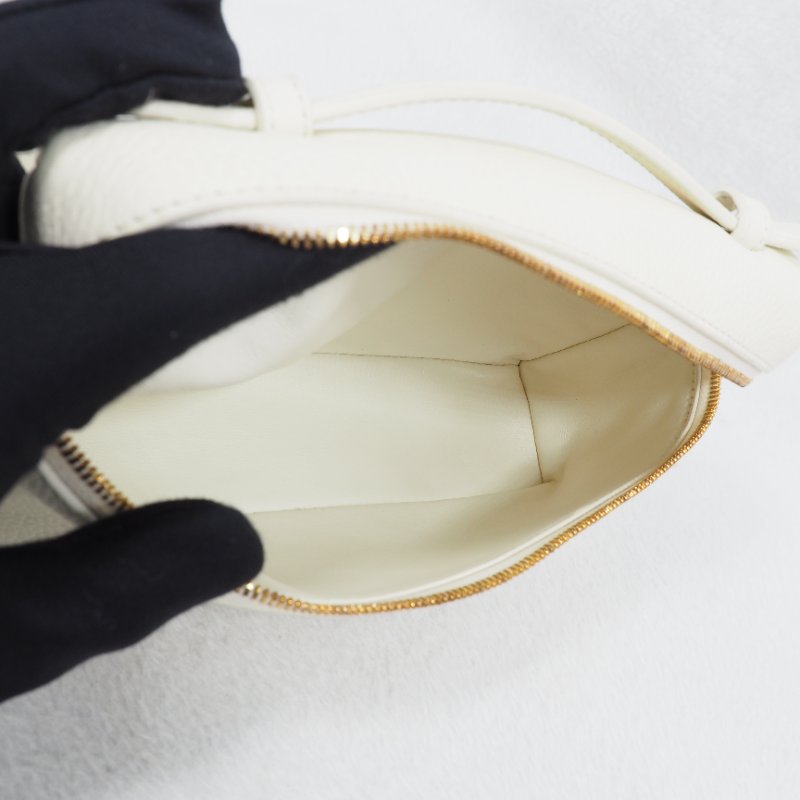 Loro Piana Extra Pocket L19 米白色單肩手提包-10