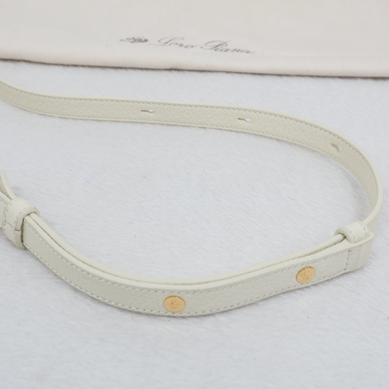 Loro Piana Extra Pocket L19 米白色單肩手提包-13