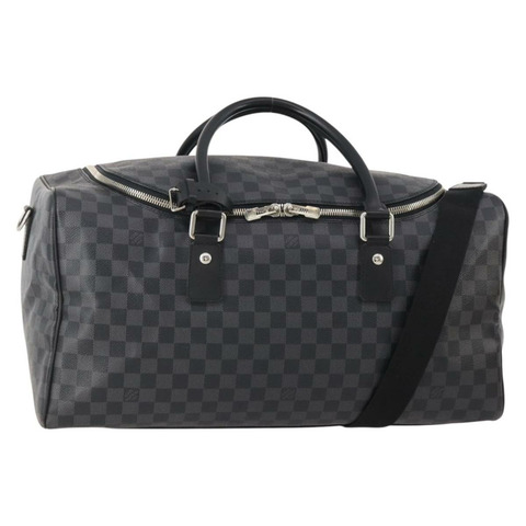 路易威登 Damier Graphite Roadster 50 波士頓包 N48189 LV Auth 174342SAV