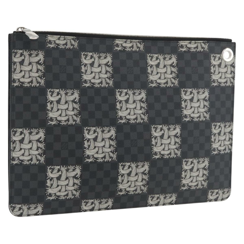 【日本直送】路易威登 Damier Graphite Pochette Jules GM 手拿包 M61232 正品 YKZ1258A-0