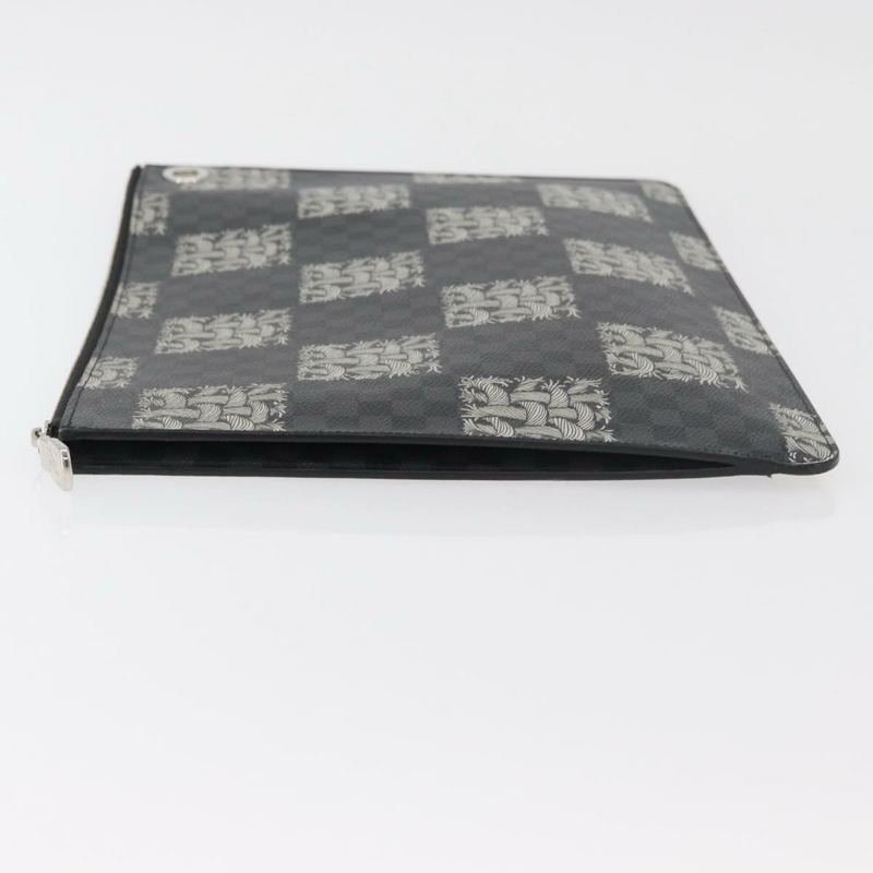 【日本直送】路易威登 Damier Graphite Pochette Jules GM 手拿包 M61232 正品 YKZ1258A-3