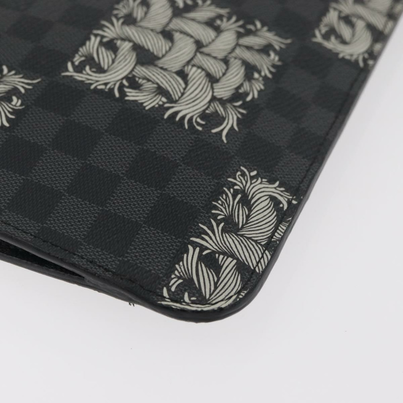 【日本直送】路易威登 Damier Graphite Pochette Jules GM 手拿包 M61232 正品 YKZ1258A-14