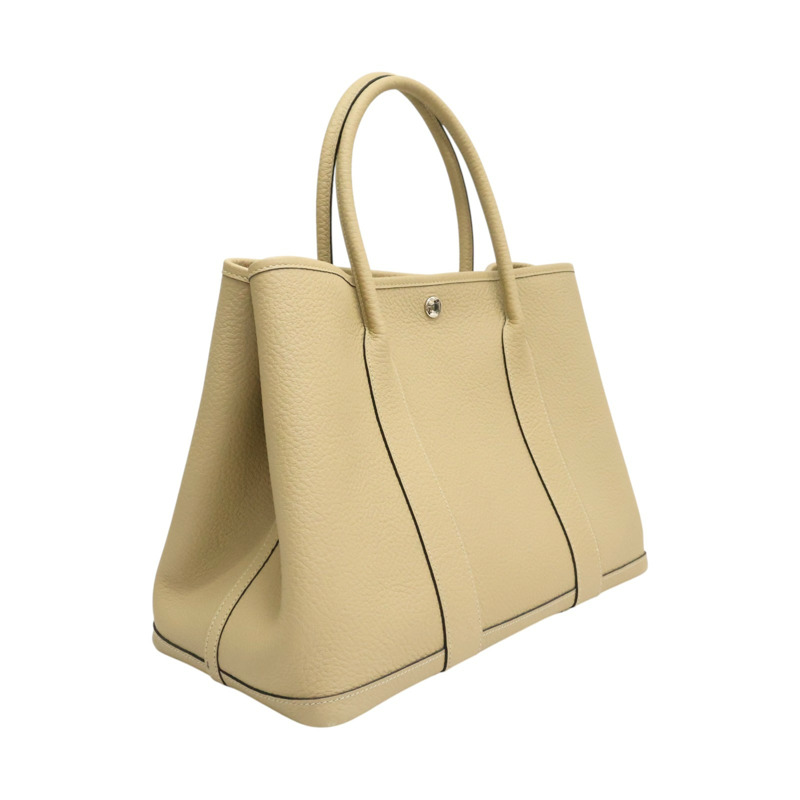 風衣灰色 Negonda牛皮 Garden Party 36 手提包 A刻【HERMES 愛馬仕】 H051568CK-1