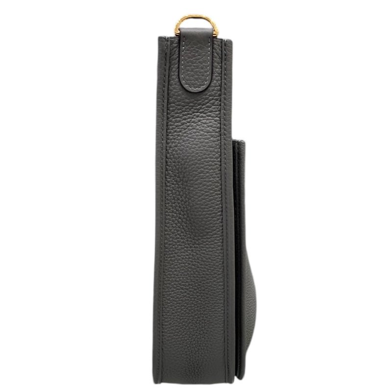 HERMES 愛馬仕 EVELYNE III 29 TC皮 灰色 金釦-4