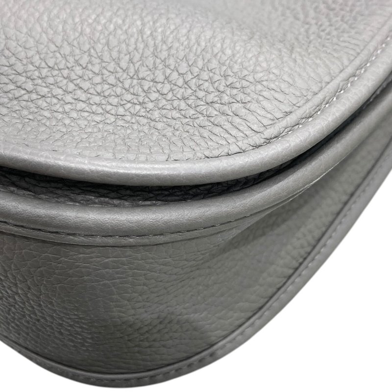 HERMES 愛馬仕 EVELYNE III 29 TC皮 灰色 金釦-8