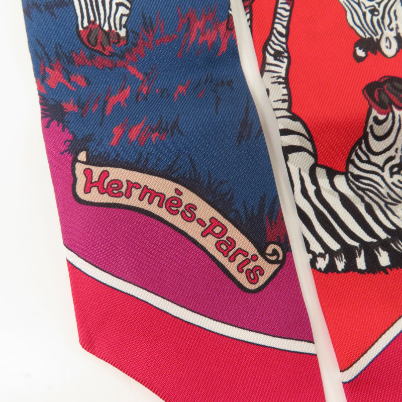 HERMES 絲質Twilly絲巾-3