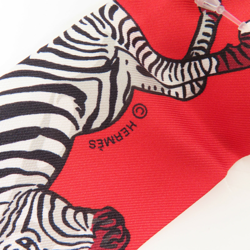 HERMES 絲質Twilly絲巾-5