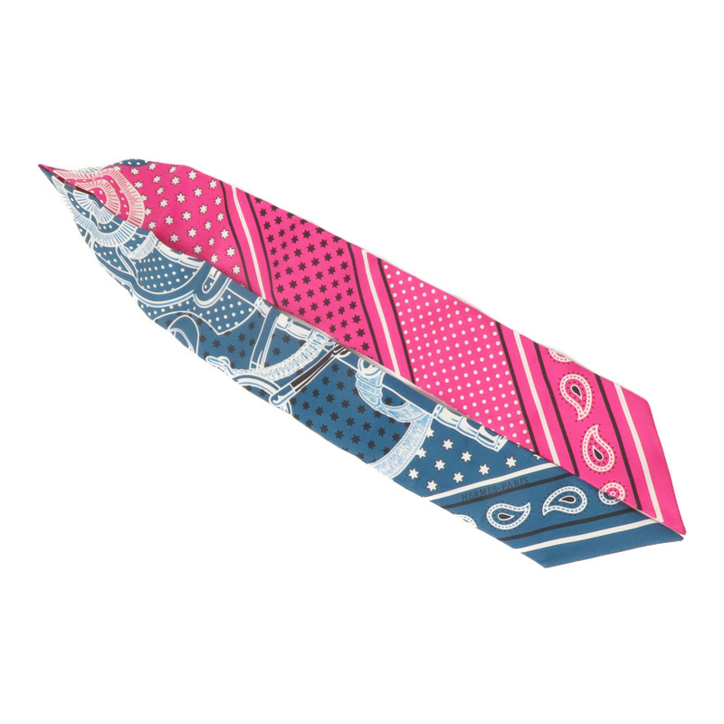 HERMES 絲質Twilly絲巾-2