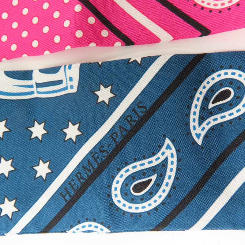 HERMES 絲質Twilly絲巾-3