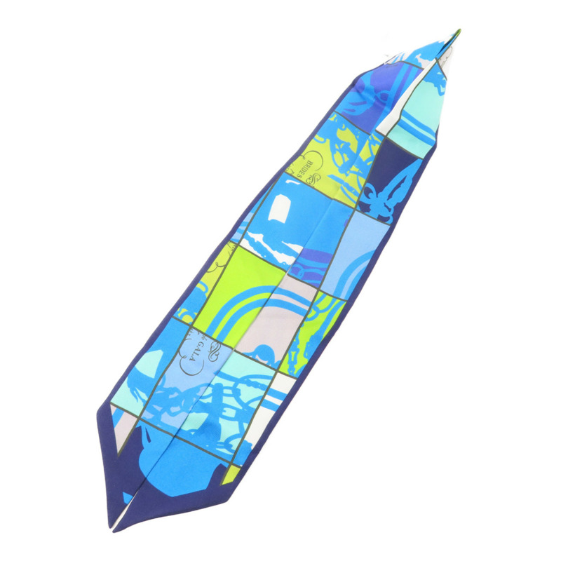HERMES 絲質Twilly絲巾-4