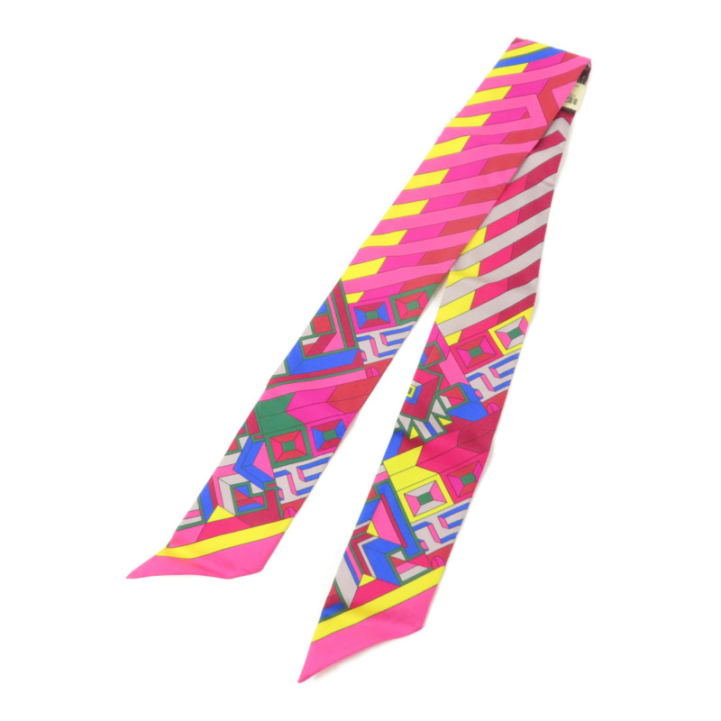 HERMES 絲質Twilly絲巾-1