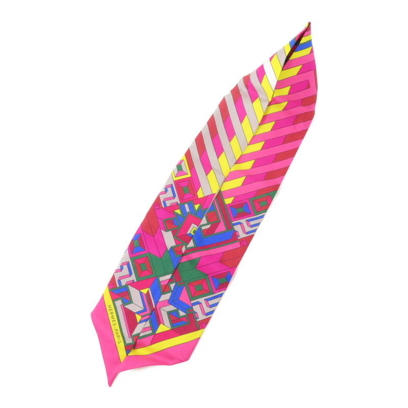 HERMES 絲質Twilly絲巾-2