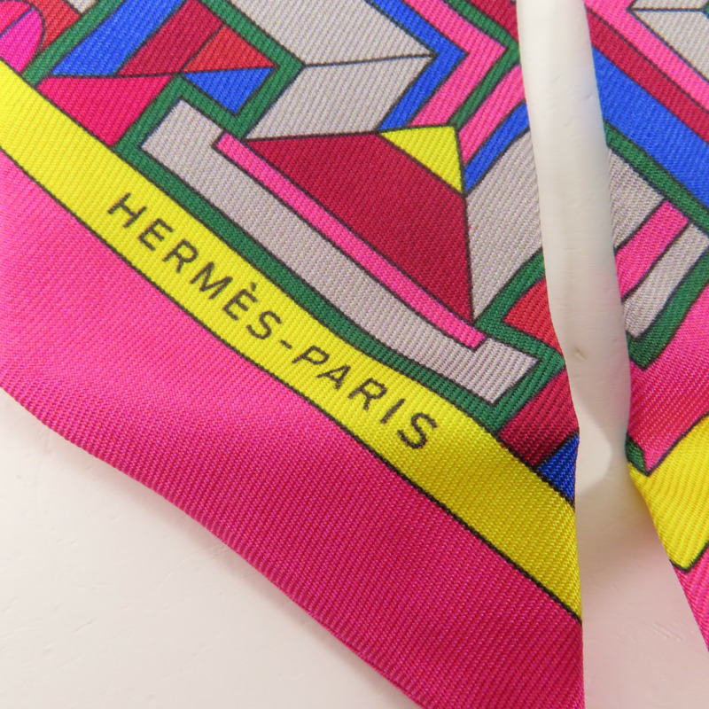 HERMES 絲質Twilly絲巾-3