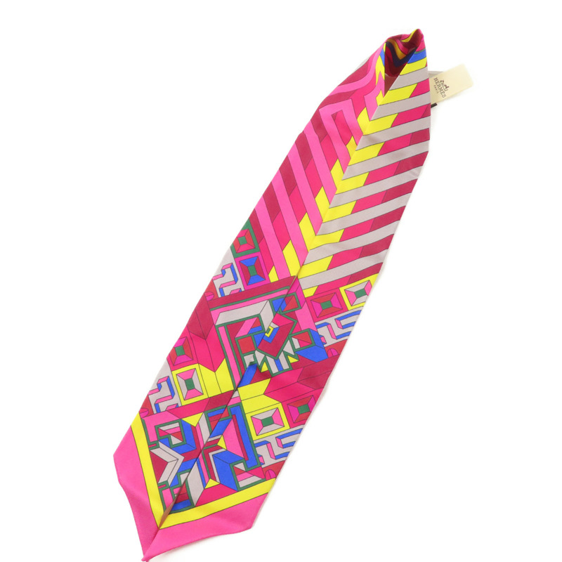 HERMES 絲質Twilly絲巾-4