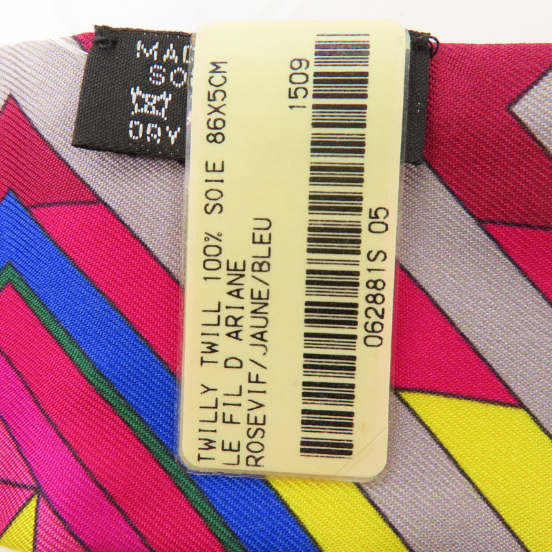 HERMES 絲質Twilly絲巾-6